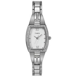 Womens Timex(R) Silver-Tone Crystal Accent Watch - TW2W95600JT
