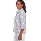Womens Alfred Dunner Dress Code Floral Stripe Button Down - image 3