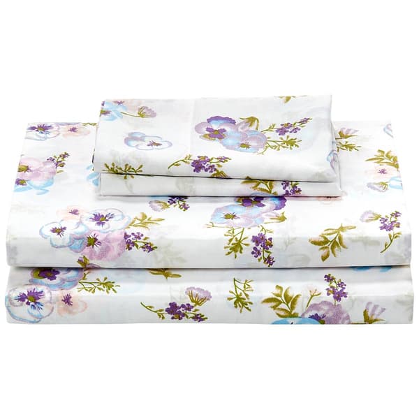 Ashley Cooper&#8482; Pretty Pansies Sheet Set