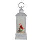 Northlight Seasonal Brushed Silver Christmas Cardinals Snow Globe - image 1