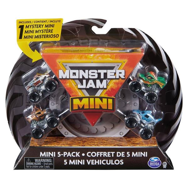 Spin Master Monster Jam Mini 5pk. with Mystery Collectible