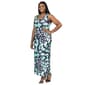 Plus Size 24/7 Comfort Apparel Butterfly Razorback Maxi Dress - image 2