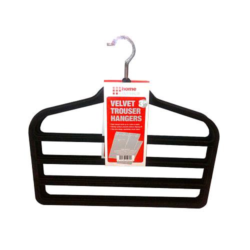 Home Basics 3pc. Velvet Trouser Hangers