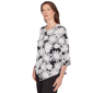 Womens Alfred Dunner Classics 3/4 Sleeve Daisy Floral Blouse - image 3