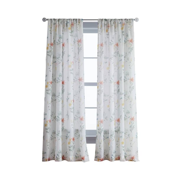 Primavera Crushed Voile Rod Pocket Panel Curtain