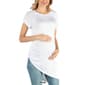 Plus Size 24/7 Comfort Apparel Maternity Cap Sleeve Tee - image 5