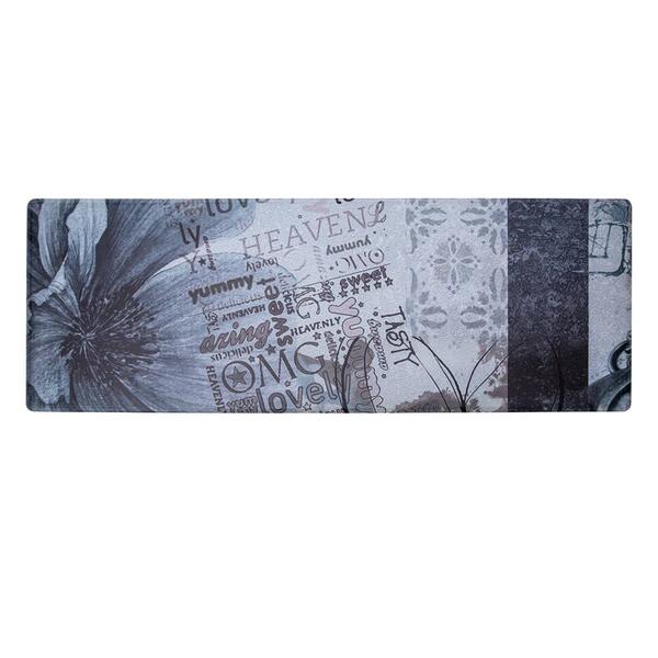 J&V Textiles Cloud Comfort Yummy Words Anti-Fatigue Kitchen Mat - image 