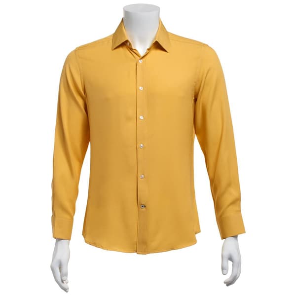 Mens Bill Blass Essentials Dress Shirt - Honey Bee - image 