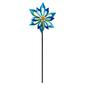 Alpine Turquoise Metal Flower Wind Spinner Garden Stake - image 1