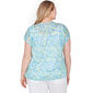 Plus Size Hearts of Palm Feeling Just Lime Leaves Blouse - image 2