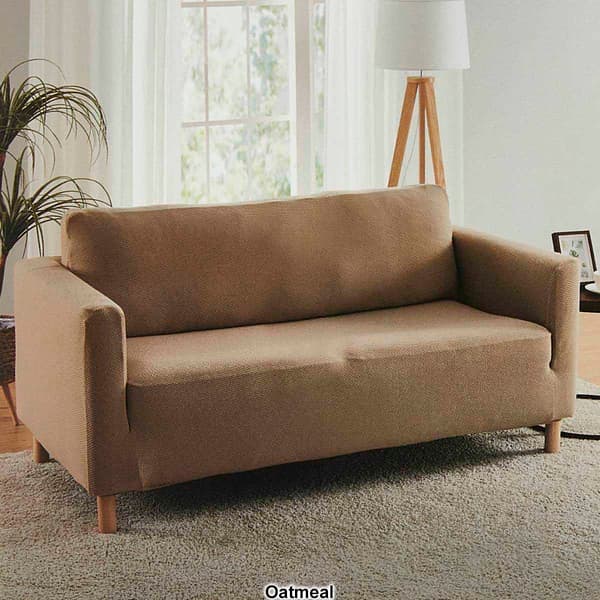 Teflon Embossed Stretch Loveseat Slipcover