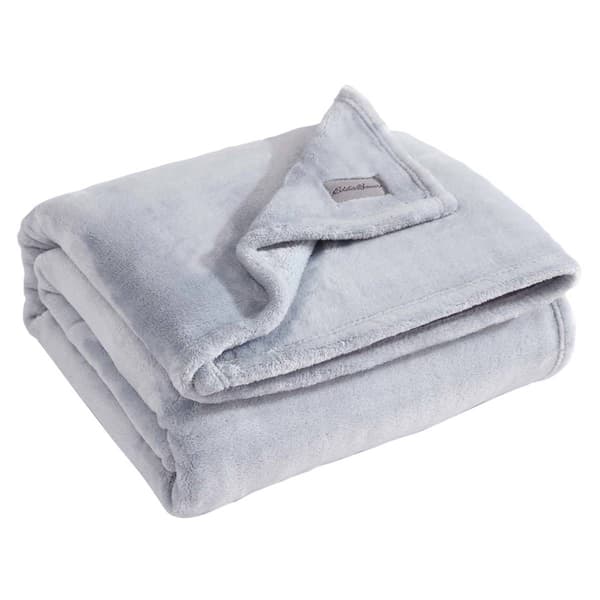 Eddie Bauer Ultra Lux Plush Solid Plush-Fleece Throw