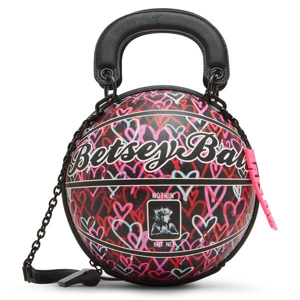 Betsey Johnson Hearts Betsey Ball Crossbody - image 