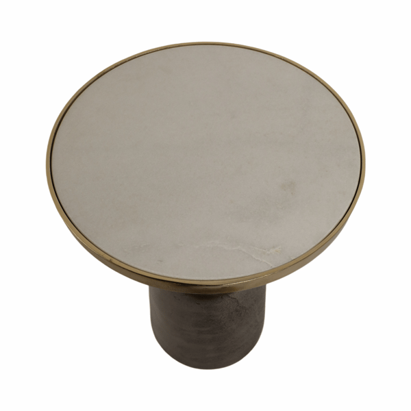Sagebrook Home 20in. Marble top Accent Table