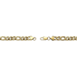 Mens Lynx Gold-Tone Plated Figaro Chain Necklace & Bracelet Set - image 5