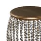 9th & Pike® Silver Metal and Pine Glam Accent Table - image 4