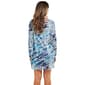 Womens Cover Me Long Sleeve Mesh Tunic Tropical Swim Coverup - image 2