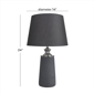 9th & Pike® Modern Black Cement Stone Table Lamp - image 3