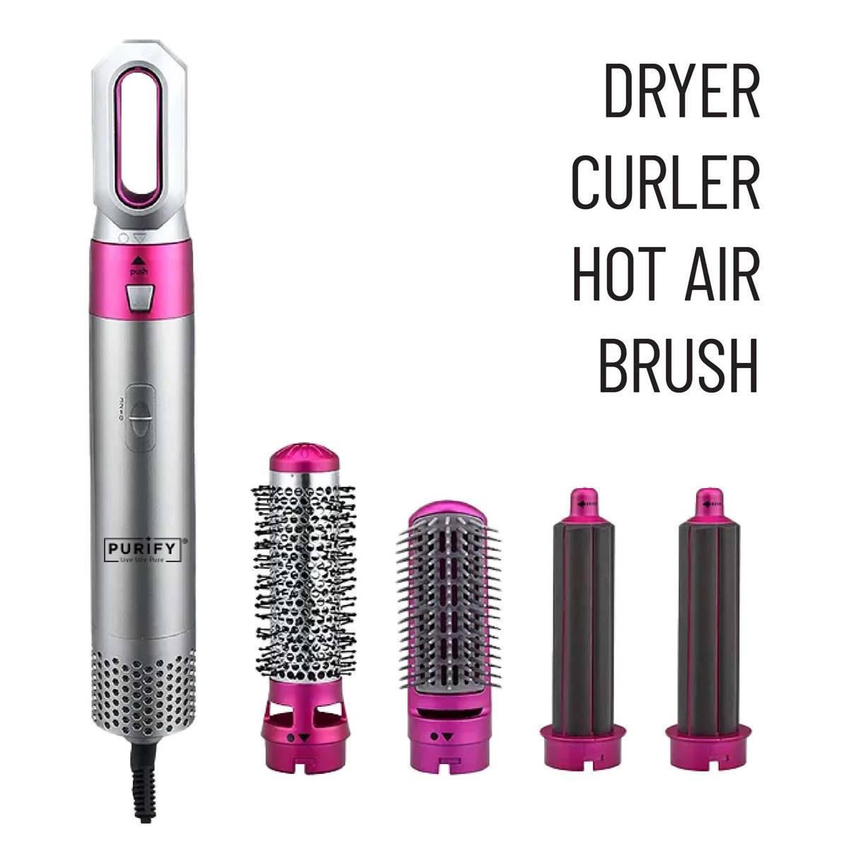 Purify 5-in-1 Hair Styler Hot Air Brush