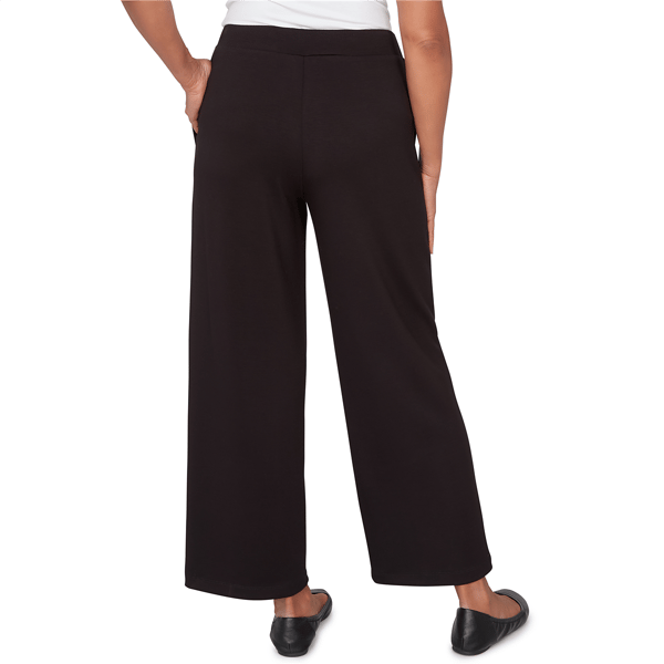 Womens Alfred Dunner Seville Pull-On Wide Leg Casual Pants