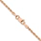 Unisex Gold Classics&#40;tm&#41; 1.75mm. Rose Gold Diamond Cut Rope Necklace - image 1