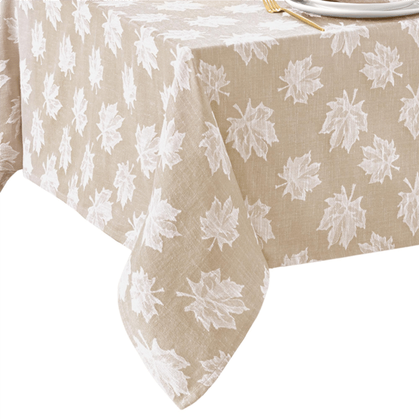 Threadmade Falling Leaves Jacquard Tablecloth - image 