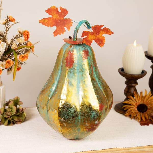 Northlight Seasonal 14in. Elongated Autumn Pumpkin Tabletop Décor