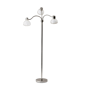 HomeRoots 69 Silver Three Light Tree Floor Lamp With White Plas - image 1