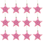 DAK 12ct. Matte Glittered Star Shatterproof Ornaments - image 2