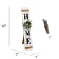 Elegant Designs Seasonal "Home" Porch Sign w/ Floral Wreaths - image 10