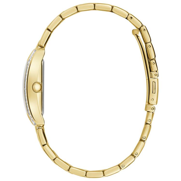 Womens Caravelle Gold Tone Crystal Accent Watch - 45L192
