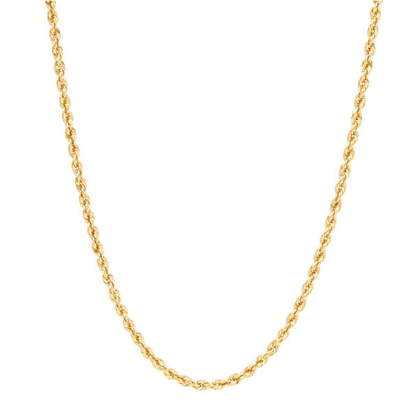 Gold Classics&#40;tm&#41; Yellow Gold Glitter Chain Necklace - image 