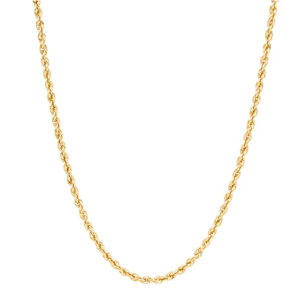 Gold Classics&#40;tm&#41; Yellow Gold Glitter Chain Necklace