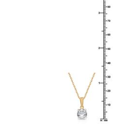 Nova Star® 1ctw. Lab Grown Diamond Gold Plated Solitaire Pendant