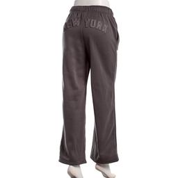 Juniors No Comment Fleece Applique New York Wide Leg Sweatpants