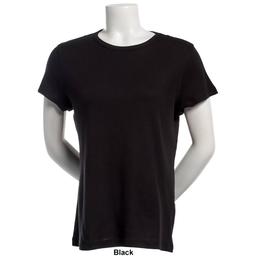 Womens Architect® Short Sleeve 1x1 Ribbed Crew Neck Tee