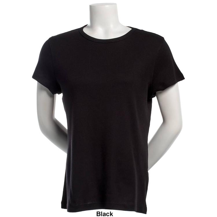 Womens Architect® Short Sleeve 1x1 Ribbed Crew Neck Tee