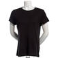 Petite Architect&#174; Short Sleeve 1x1 Ribbed Crew Neck Tee - image 7