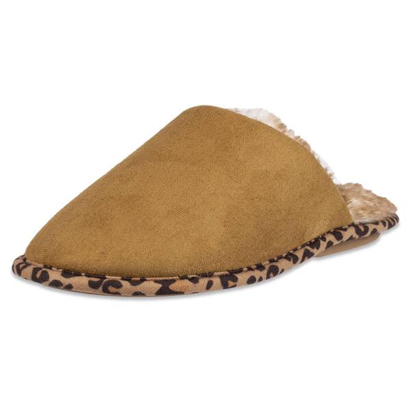 Womens Jessica Simpson Microsuede Scuff Slippers - image 