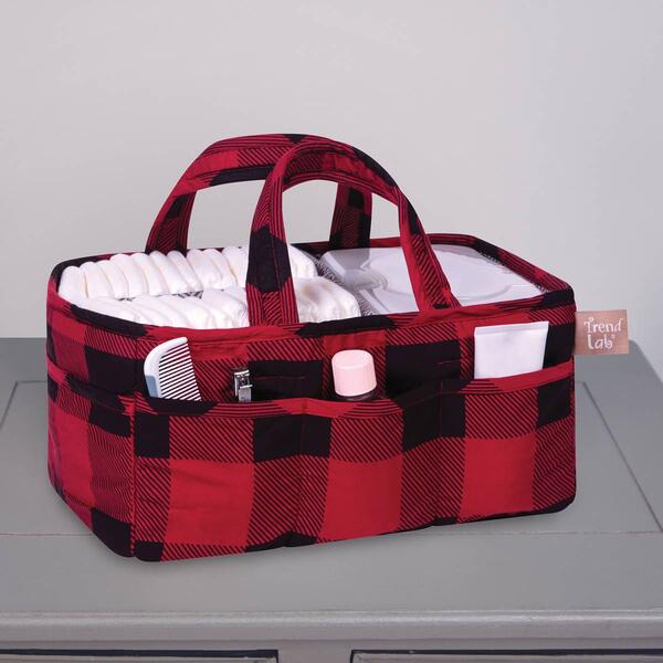 Trend Lab&#174; Red and Black Buffalo Check Storage Caddy