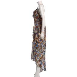 Juniors A. Byer Floral Asymmetrical Ruffle Side Slit Midi Dress