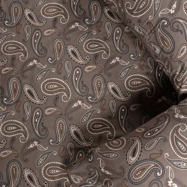 Superior Cotton Flannel Deep Pocket Paisley Sheet Set