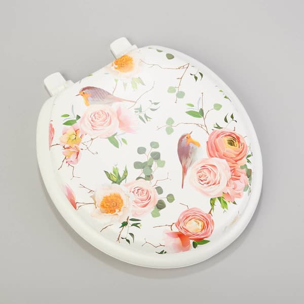 Rose Birds Soft Toilet Seat - image 