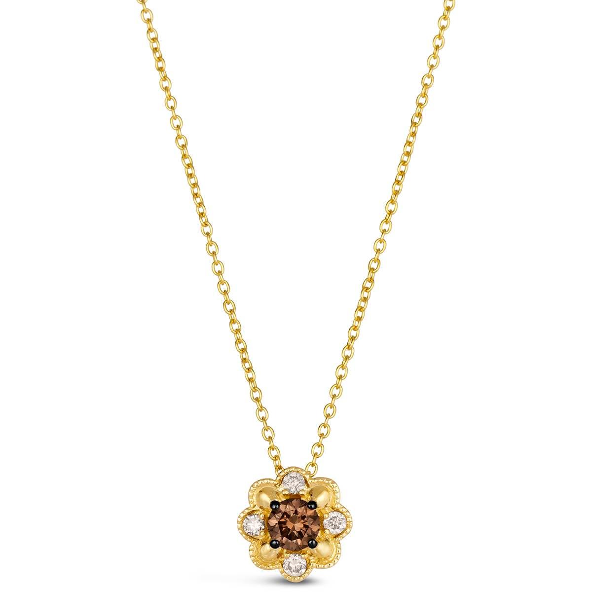 Le Vian(R) Gold Floral Diamond Pendant