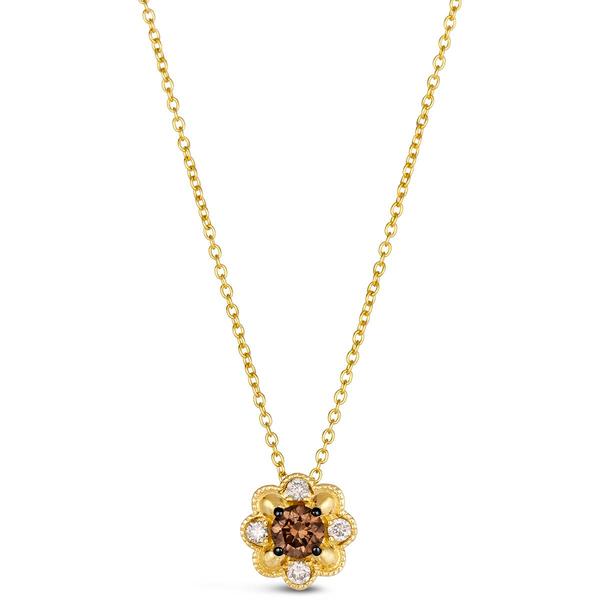 Le Vian(R) Gold Floral Diamond Pendant - image 