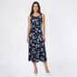 Womens Connected Apparel Sleeveless Ruched Waist Midi Dress - image 1