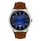 Mens Geoffrey Beene(R) Brown Strap/Blue Dial Watch-GB8223SLBL - image 1