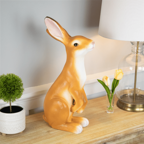 Northlight 19in. Standing Curious Bunny Outdoor Garden Statue