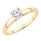 Nova Star® Yellow Gold 1/2ctw. Lab Grown Diamond Solitaire Ring - image 3