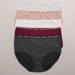 Plus Size Kathy Ireland 5Pk Cotton Briefs Panties - 5PKBF1338X